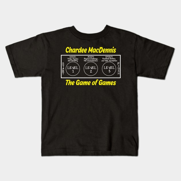 Chardee MacDennis The Game of Games Kids T-Shirt by MonataHedd